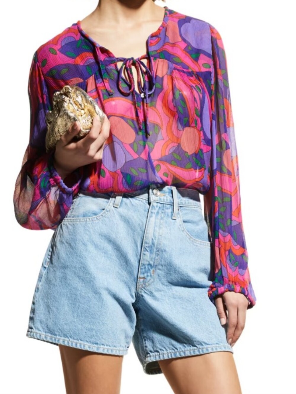 ISABEL MARANT ametissa jeweltone silk blouse M